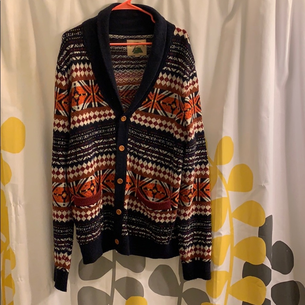 Blue cardigan